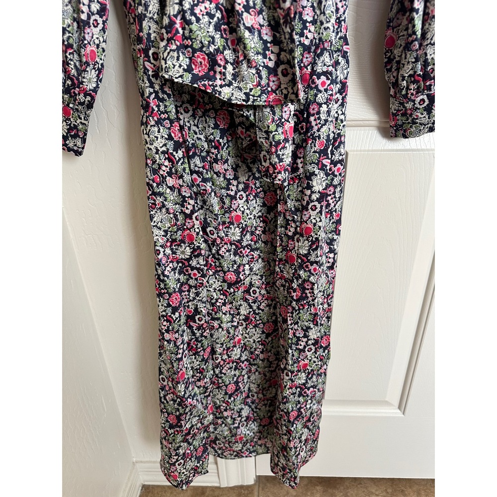 Cinq à Sept Quin Floral‎ Tie-Front Maxi Slit Dress Size 6? See Measurements - Picture 5 of 13